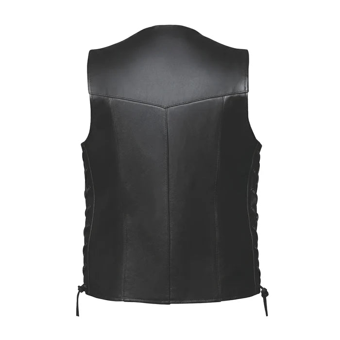 Bronco - Men's Premium Leather Motorcycle Vest