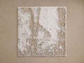 Burke Hand-Knotted Rug Swatch featuring a textured, abstract pattern in beige and ivory tones, shown on a neutral background.