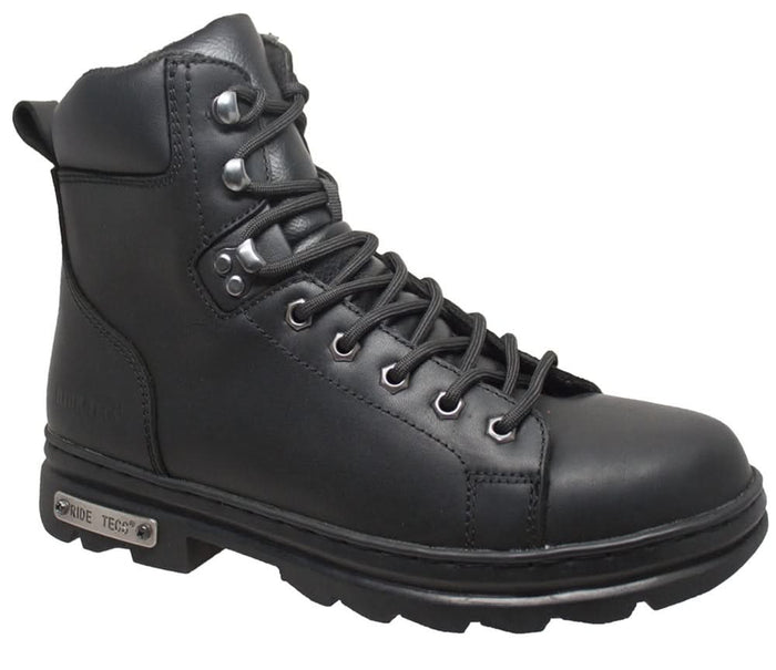 Burntread 6" Men's  Leather  Motorcycle  Boots