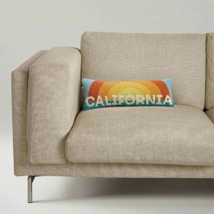 California Rainbow Hook Pillow