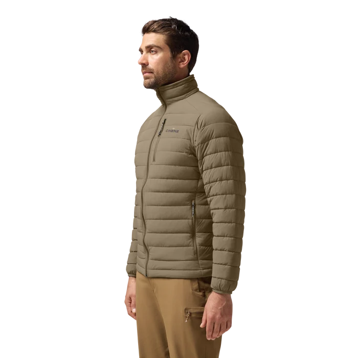 Camp Jacket in Oak, on model #oak