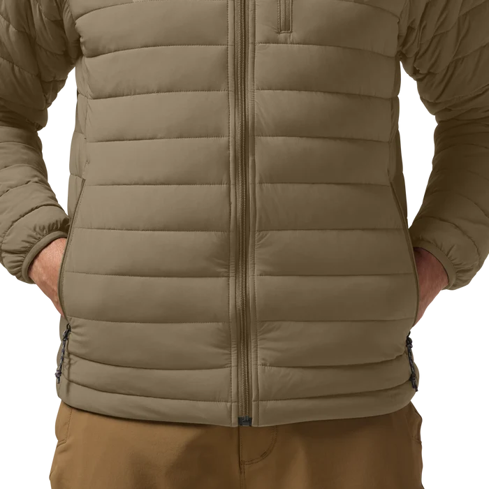 Camp Jacket in Oak, on model #oak