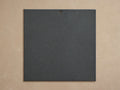 Montego Outdoor Aluminum Finish Board, dark gray, rectangular with granular texture & small top hanging hole.
