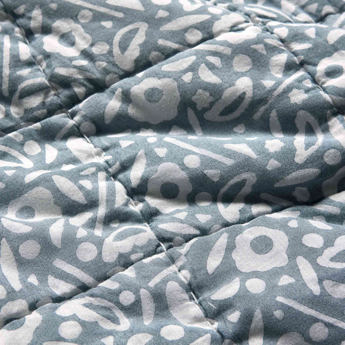 PDP2 Option[Hand Block Print Floral in Storm] DETAIL