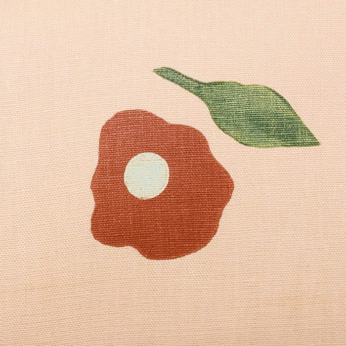 PDP2 Option[Hand Block Print Floral in Coral] DETAIL