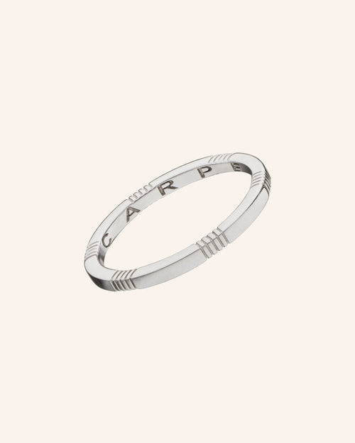 "Cape Diem" Poesy Stackable Ring