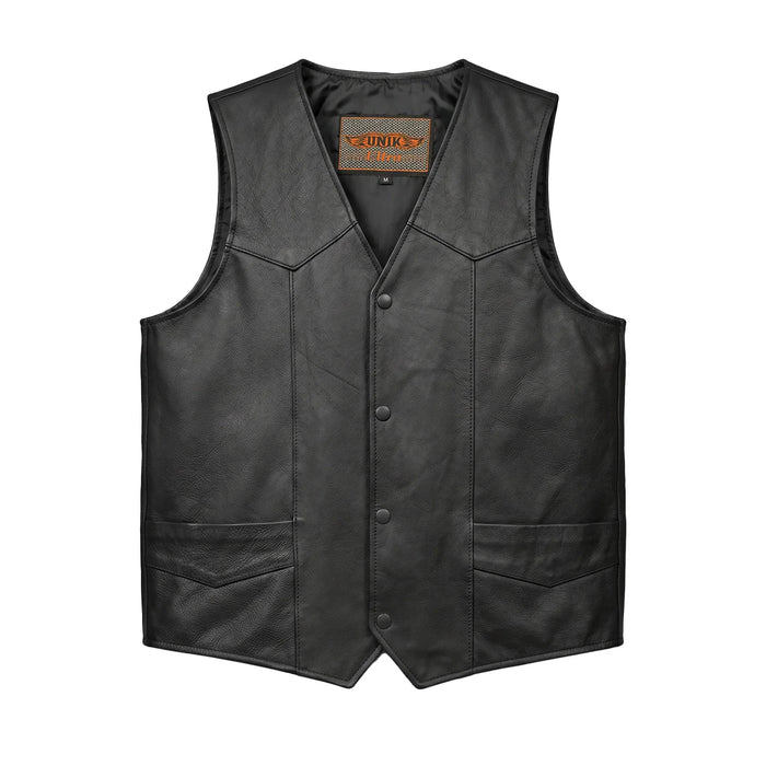Cattleman - Mens Premium Leather Vest