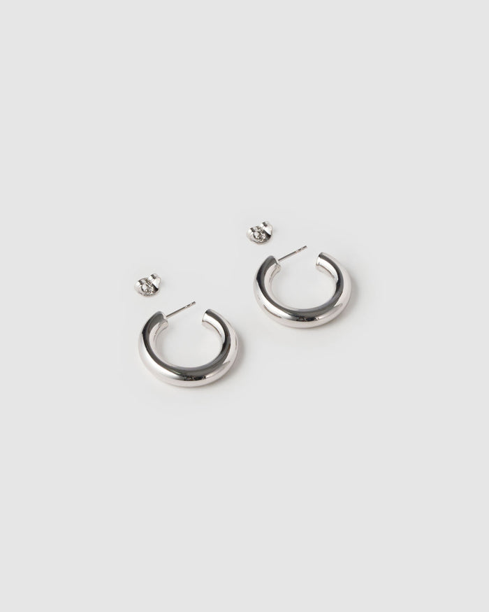 Chlo Silver Hoop Earrings