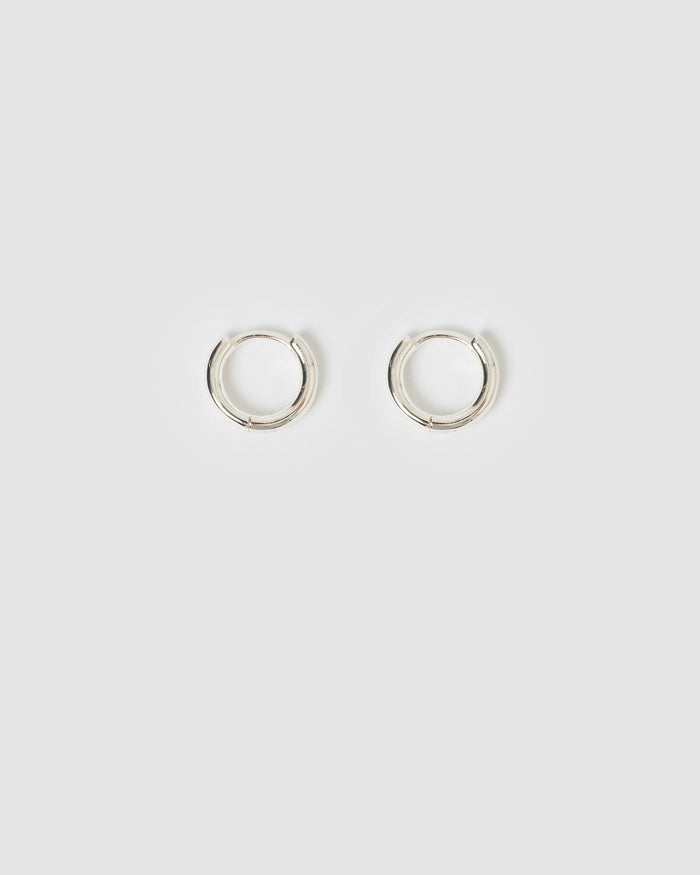 Circle Earring Stack - Silver