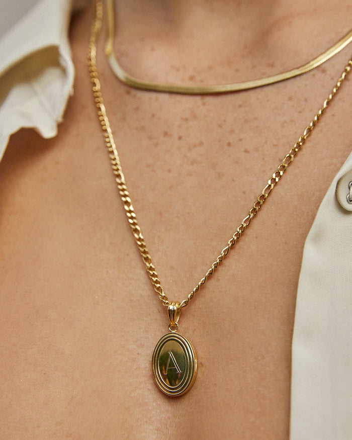 Classic Gold Locket Necklace