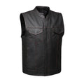 Clubman - Men's SOA Club Style leather Motorcycle Vest