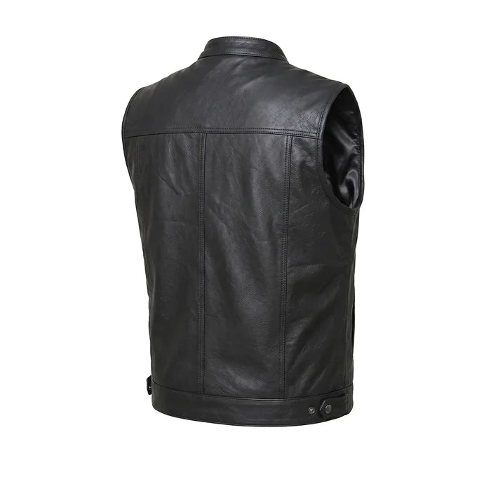 Clubman - Men's SOA Club Style leather Motorcycle Vest