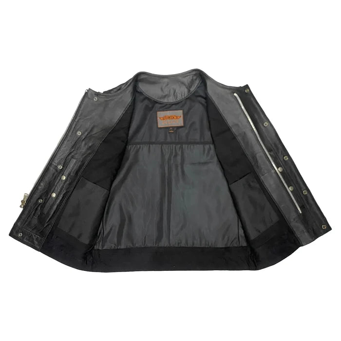 Clubman - Men's SOA Club Style leather Motorcycle Vest