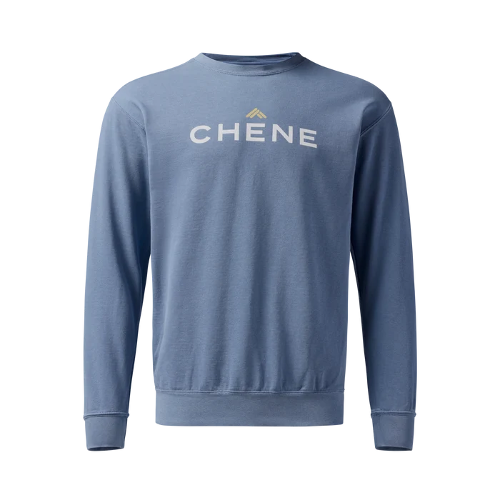 Comfort Colors Sweatshirt in Blue Jean, front view #blue_jean