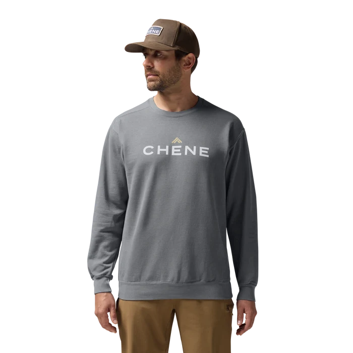 Comfort Colors Sweatshirt in Gray, on model #gray