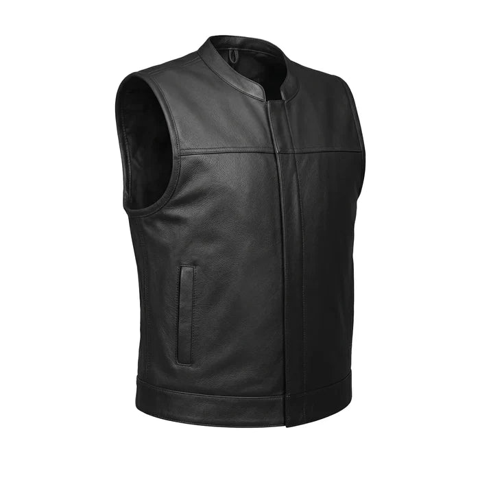 Commando - Men's SOA Style Club Leather Motorcycle Vest