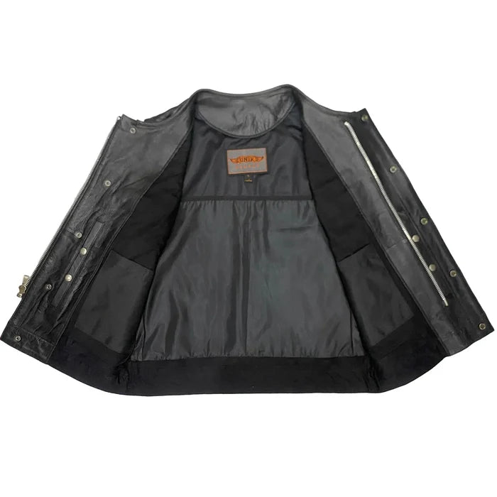 Commando - Men's SOA Style Club Leather Motorcycle Vest