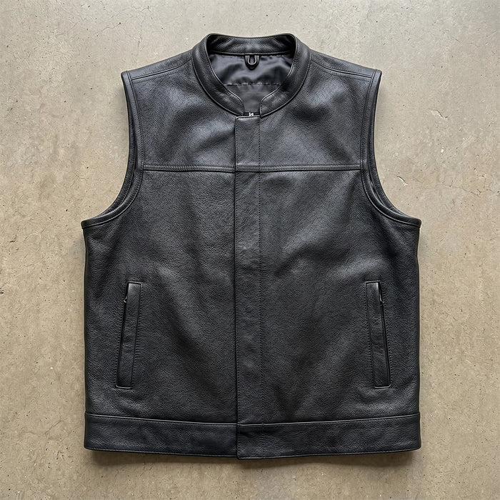 Commando - Men's SOA Style Club Leather Motorcycle Vest