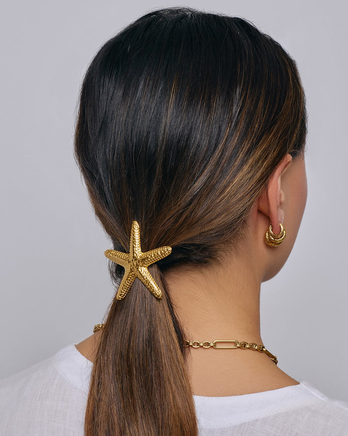 Coral Hair Tie - Black