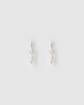 Cordelia Pearl Earrings - Silver