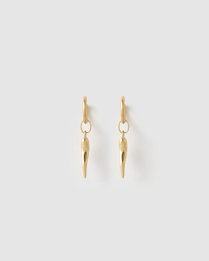 Cornicello Gold Charm Earrings - Large