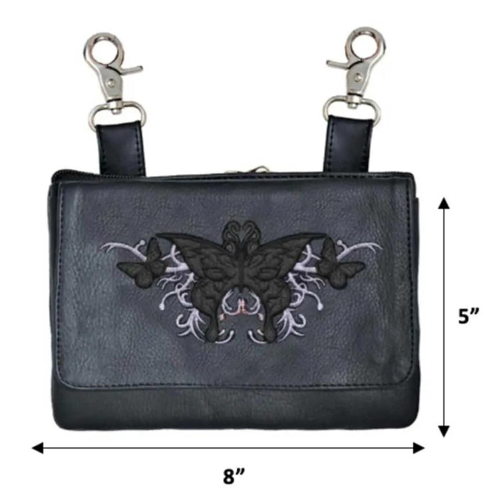 Cowhide Clip-On Hip Bag for Women