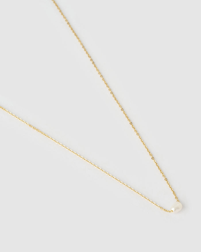 Cressida Pearl Necklace - Gold