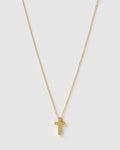 Cross Charm Gold Necklace