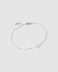 Cross Charm Silver Bracelet