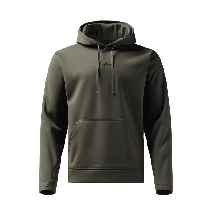 Crossover Hoodie in Cypress, front view #cypress
