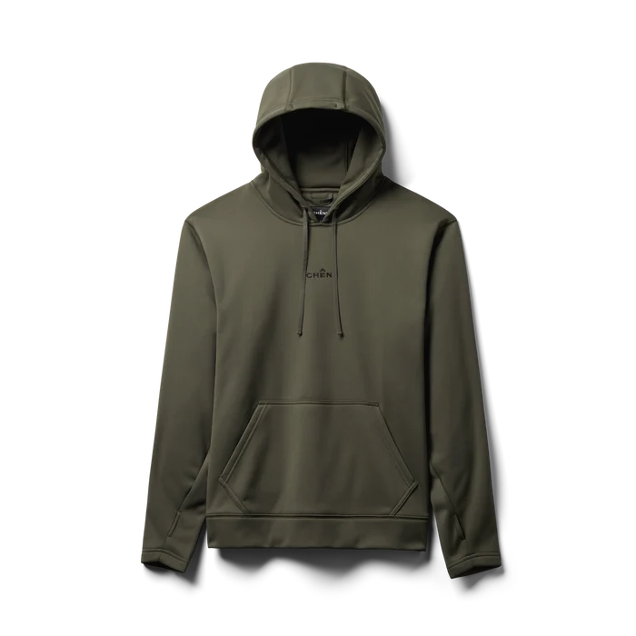 Crossover Hoodie in Cypress, flat lay #cypress