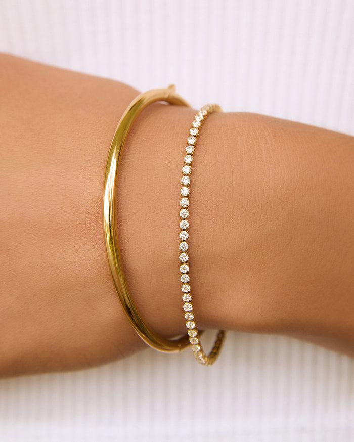 Dainty Tennis Bracelet Stack