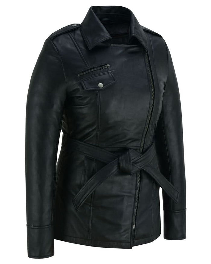 Dark Siren Women's Leather Jacket Black
