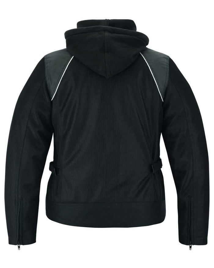 Darkstream Women's Mesh  Motorcycle Jacket - Black/ Black Tone Reflective