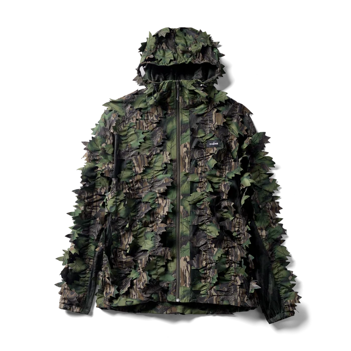 Deception Leafy Jacket in Mossy Oak Full Foliage, flat lay #mossy_oak_full_foliage