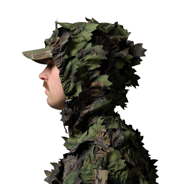 Deception Leafy Jacket in Mossy Oak Full Foliage, on model #mossy_oak_full_foliage