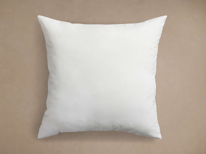 Front view of the white Decorative Floor Pillow Insert.