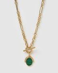 Delilah Spinner Necklace - Malachite