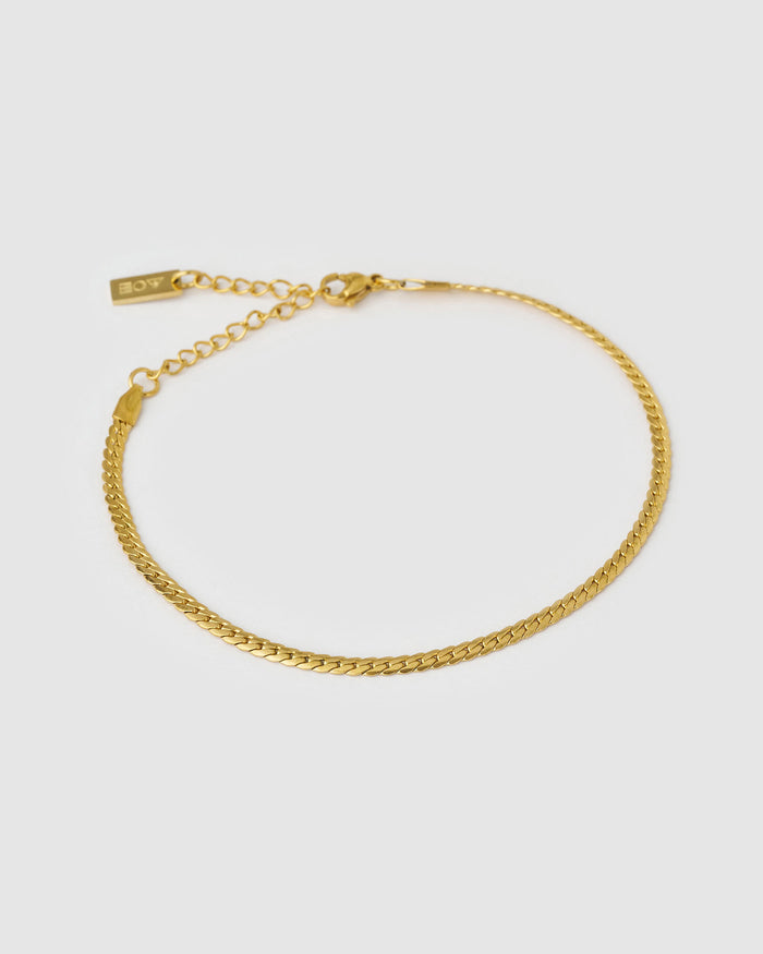 Dominique Gold Anklet