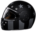 D.O.T. & ECE Daytona Retro Full Face Motorcycle Helmet: Vintage Style for Men, Women, & Youth - W/ Captain America Stealth