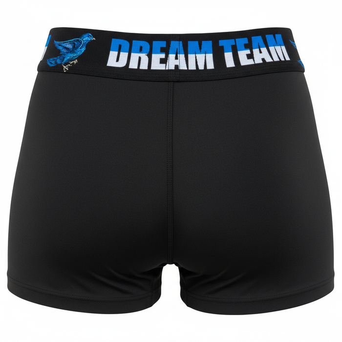 DreamTeam Women's Booty Shorts - Logo Detail