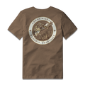 Duck Patch Tee S/S in Espresso, back view #espresso