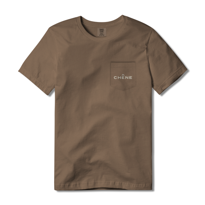 Duck Patch Tee S/S in Espresso, front view #espresso