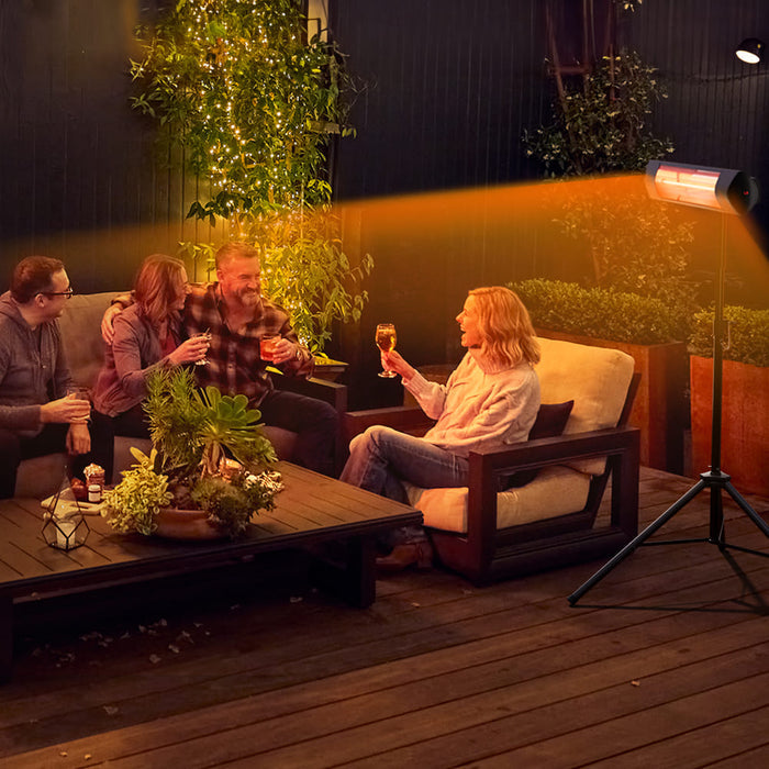 E-GLOW 1500W Electric Patio Heater with Stand