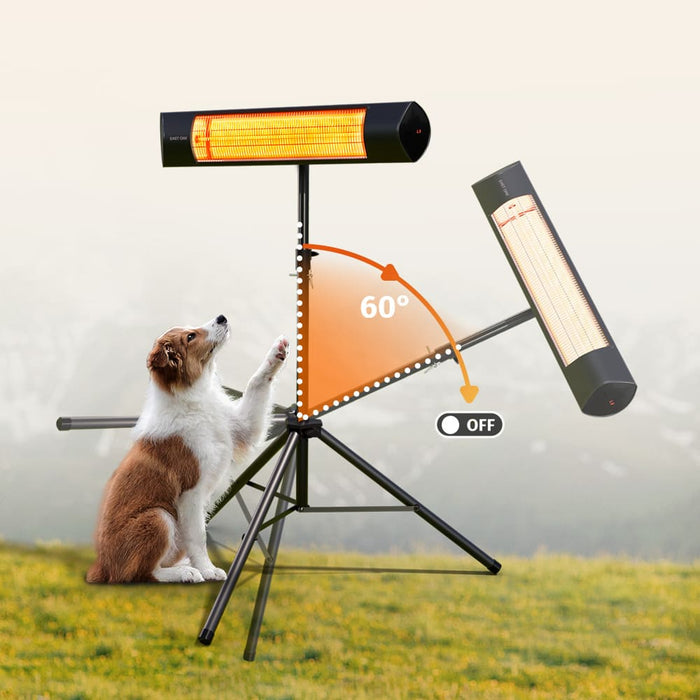 E-GLOW 1500W Electric Patio Heater with Stand