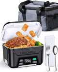 EAST OAK 1.3L Heated Lunch Box with Insulated Carry Bag
