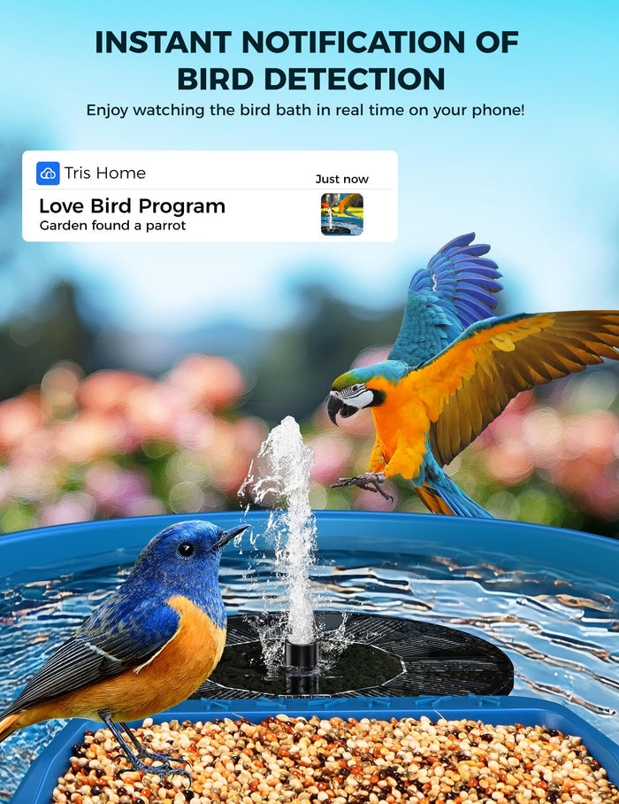 EAST OAK 2-in-1 Smart Bird Feeder with Camera and Bird Bath