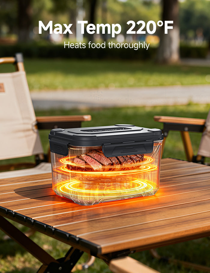 EAST OAK 5.5 Cups Cordless Electric Lunch Box for Adults