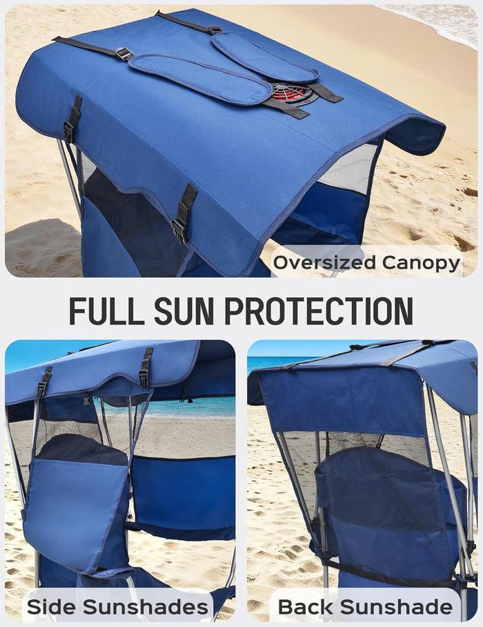 East Oak Canopy Chair with Fan – USB Fan, Battery Pack NOT Included