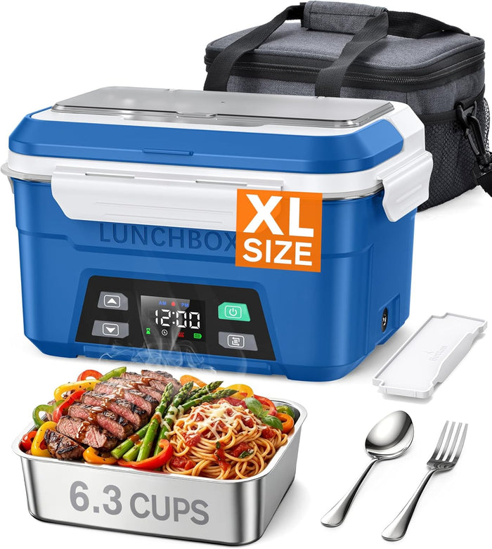 EAST OAK Heated Lunch Box Battery Powered with Automatic Heating